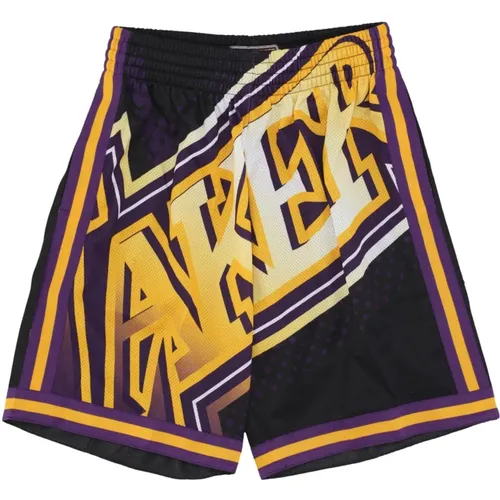 Sportswear, male, , Size: XL NBA Big Face Basketball Shorts Black - Mitchell & Ness - Modalova