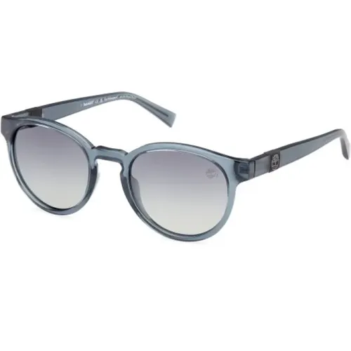 Polarized Sunglasses Transparent Round Style , male, Sizes: ONE SIZE - Timberland - Modalova