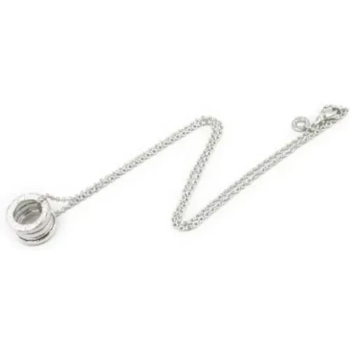 Pre-owned Jewellery, female, , Size: ONE SIZE Pre-owned White Gold necklaces - Bvlgari Vintage - Modalova