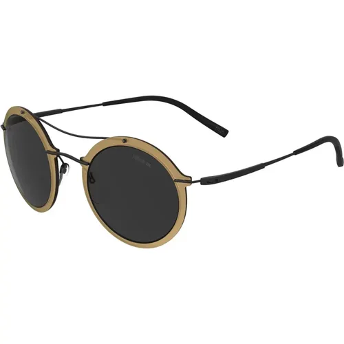 Infinity Collection Sunglasses Light Brown/Grey , unisex, Sizes: ONE SIZE - Silhouette - Modalova