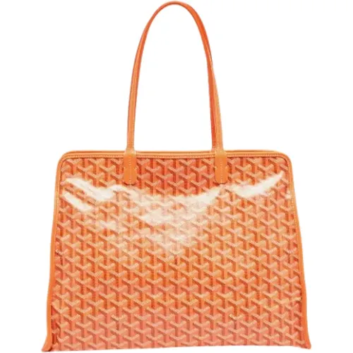 Pre-owned Tote Bags, female, , Size: ONE SIZE Pre-owned Leather totes - Goyard Vintage - Modalova