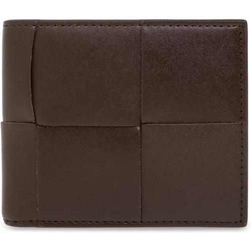 Leather wallet , male, Sizes: ONE SIZE - Bottega Veneta - Modalova
