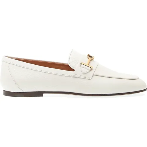 Leather Moccasin with Buckle , female, Sizes: 3 1/2 UK, 4 1/2 UK, 5 UK, 7 UK - TOD'S - Modalova