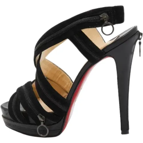 Pre-owned Wildleder sandals , Damen, Größe: 36 1/2 EU - Christian Louboutin Pre-owned - Modalova