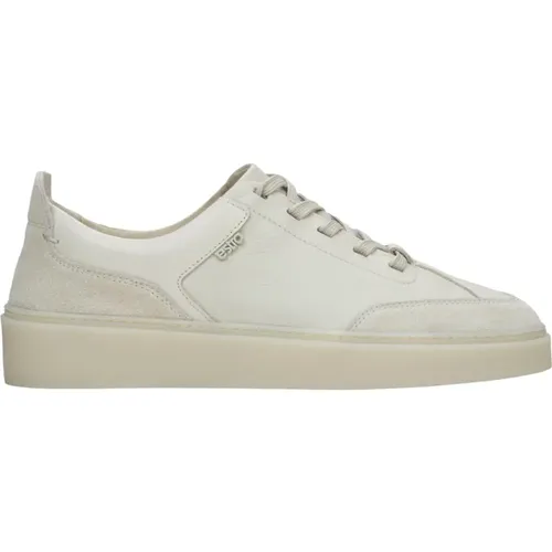 Damen Low-Top Sneakers aus echtem italienischem Leder und Velours Er00114891 - Estro - Modalova