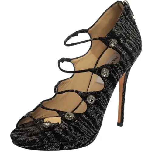 Pre-owned Fabric sandals , female, Sizes: 7 UK - Jimmy Choo Pre-owned - Modalova