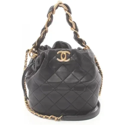 Pre-owned Bucket Bags, female, , Size: ONE SIZE Pre-owned Leather shoulder-bags - Chanel Vintage - Modalova