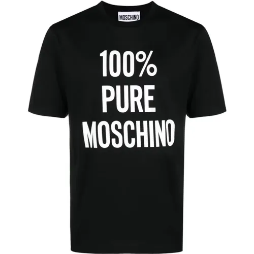 T-shirts and Polos , male, Sizes: 2XL, L, XL - Moschino - Modalova