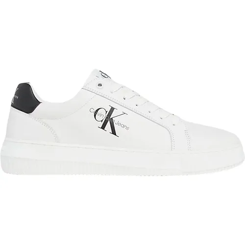 Chunky Cupsole Mono Leather Sneakers , male, Sizes: 6 UK, 8 UK, 9 UK, 11 UK, 7 UK, 12 UK, 10 UK - Calvin Klein - Modalova