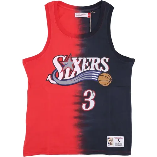 Sportswear, male, , Size: M NBA Tie Dye Tank Allen Iverson - Mitchell & Ness - Modalova