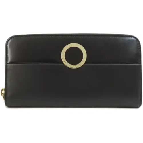 Pre-owned Wallets, female, , Size: ONE SIZE Pre-owned Leather wallets - Bvlgari Vintage - Modalova