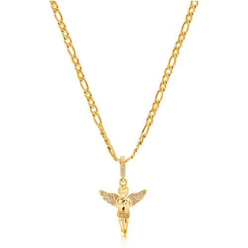 Women's Gold Angel Necklace , female, Sizes: ONE SIZE - Nialaya - Modalova