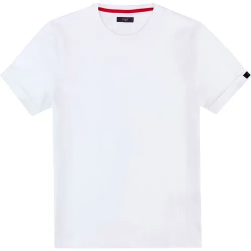 T-Shirts, male, , Size: XL Short Sleeve Basic Essential Tee - Fay - Modalova