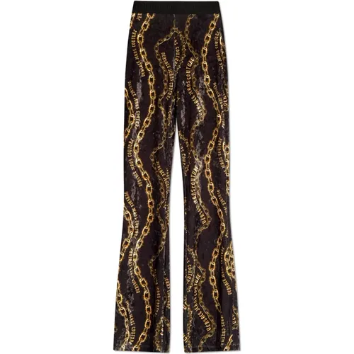 Hose mit Muster , Damen, Größe: 2XS - Versace Jeans Couture - Modalova