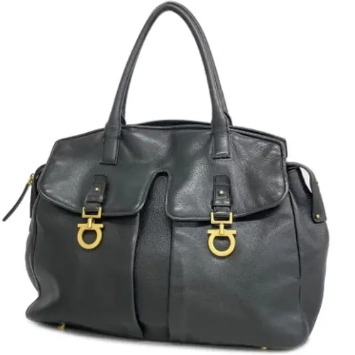 Pre-owned Leather shoulder-bags , female, Sizes: ONE SIZE - Salvatore Ferragamo Pre-owned - Modalova