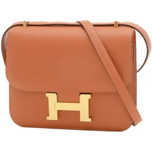 Pre-owned Cross Body Bags, female, , Size: ONE SIZE Pre-owned Leather shoulder-bags - Hermès Vintage - Modalova