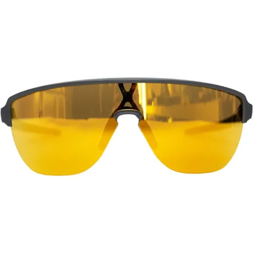 Sunglasses, unisex, , Size: 42 MM Corridor Sunglasses - Matte Carbon with Prizm 24k - Oakley - Modalova