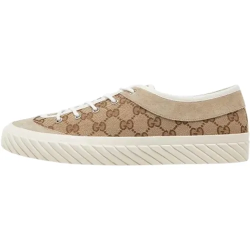 Pre-owned Canvas sneakers , male, Sizes: 9 1/2 UK - Gucci Vintage - Modalova