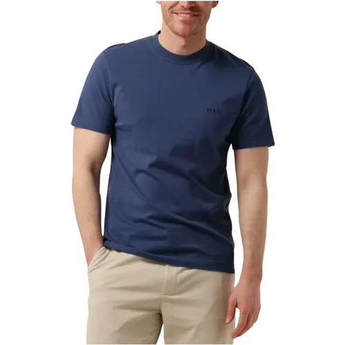 Blaues Polo & T-Shirt Stilvolles Modell , Herren, Größe: 2XL - Genti - Modalova