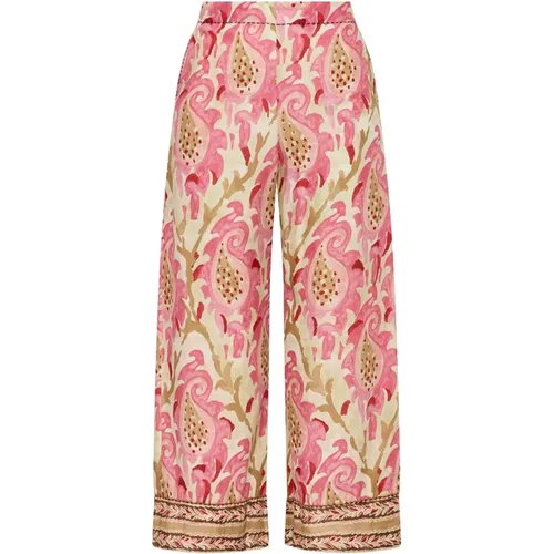 Wide Trousers, female, , Size: S Wide Trousers - Maliparmi - Modalova