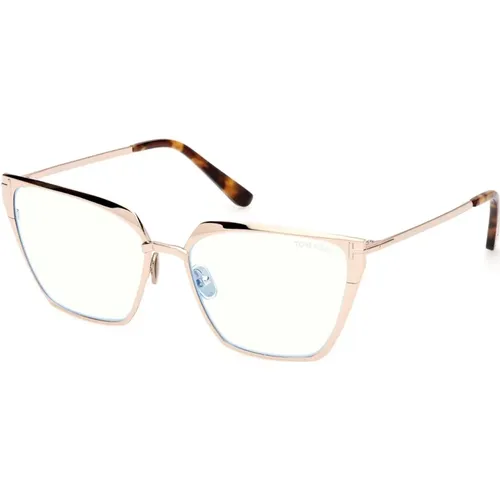 Glasses, female, , Size: 56 MM Stylish Optical Frame for Everyday Use - Tom Ford - Modalova