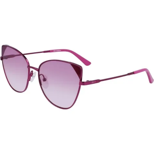 Rosa Metall Sonnenbrille - Karl Lagerfeld - Modalova