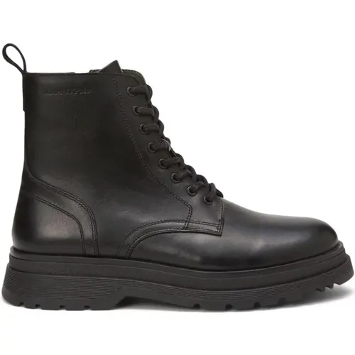 Men`s Leather Ankle Boots , male, Sizes: 7 UK, 10 UK - Marc O'Polo - Modalova