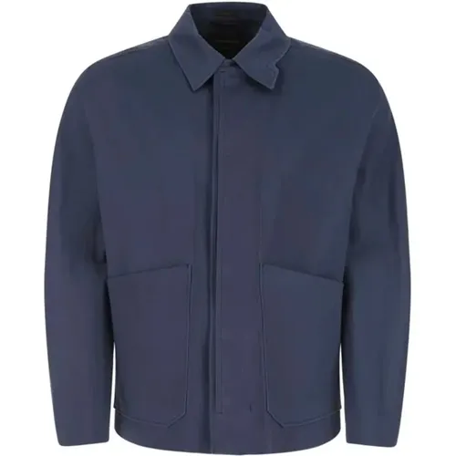 Cotton Jacket , male, Sizes: S - Ermenegildo Zegna - Modalova