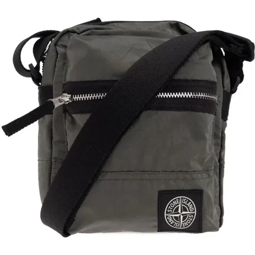 Messenger Bags, male, , Size: ONE SIZE Nylon Metal Pouch - Stone Island - Modalova