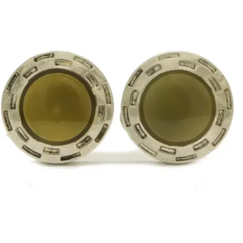 Pre-owned Accessories, male, , Size: ONE SIZE Pre-owned Silver earrings - Bvlgari Vintage - Modalova