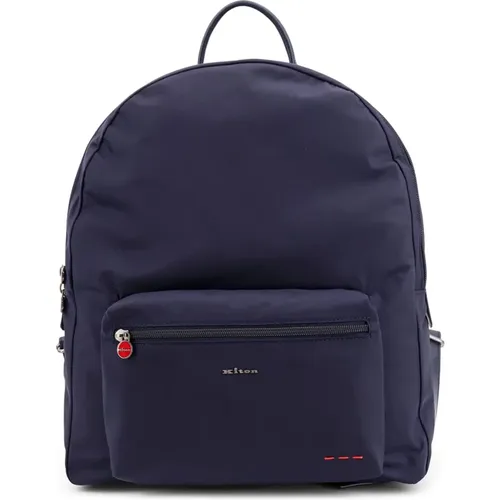 Backpacks, male, , Size: ONE SIZE Technical Fabric Backpack - Kiton - Modalova