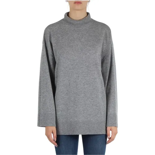 Wolle Kaschmir Pullover Rollkragen , Damen, Größe: L - Elisabetta Franchi - Modalova