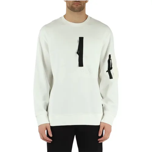 Crewneck Sweatshirt aus Baumwollmischung , Herren, Größe: S - Armani Exchange - Modalova
