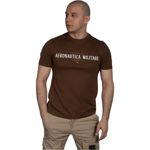 T-Shirts , Herren, Größe: M - aeronautica militare - Modalova