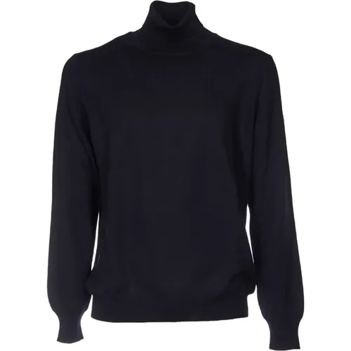 Turtlenecks, male, , Size: L Wool Polo Neck Sweater - Tagliatore - Modalova