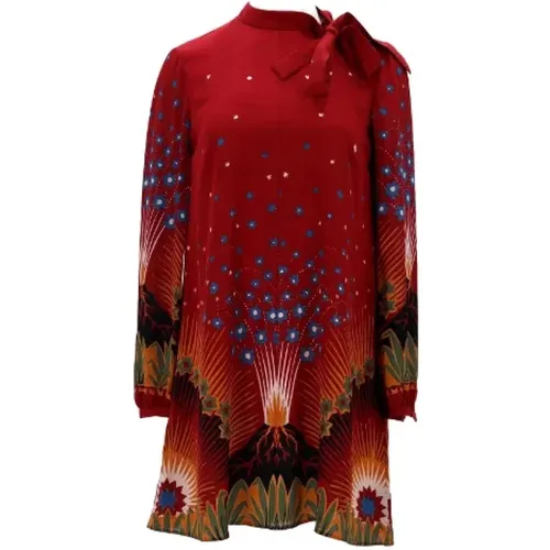Pre-owned Silk dresses , female, Sizes: M - Valentino Vintage - Modalova