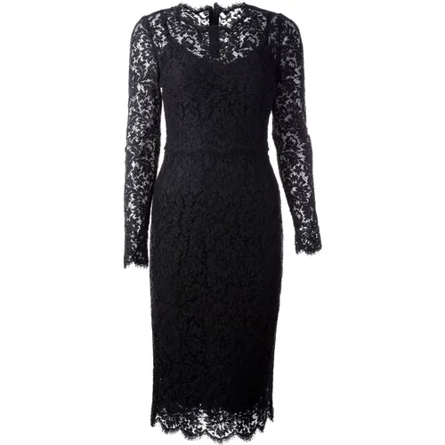 Elegantes Spitzen Maxikleid für Damen - Dolce & Gabbana - Modalova