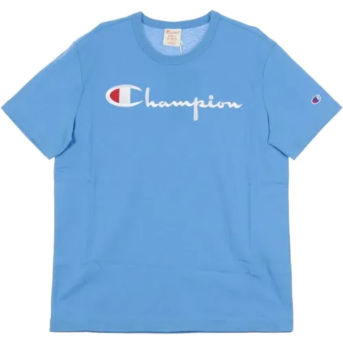 T-Shirts, male, , Size: XL Light Crewneck Tee Shirt - Champion - Modalova