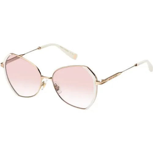 Goldene Sonnenbrille für Frauen - Marc Jacobs - Modalova