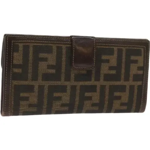 Pre-owned Canvas wallets , female, Sizes: ONE SIZE - Fendi Vintage - Modalova