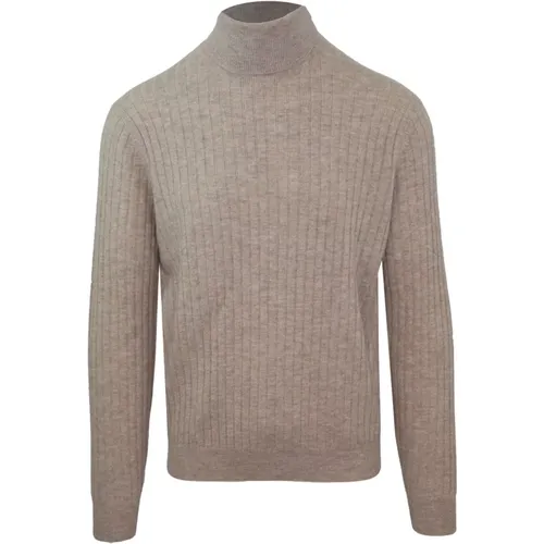 Turtlenecks, male, , Size: 3XL Men's Cashmere Wool Sweater - Malo - Modalova