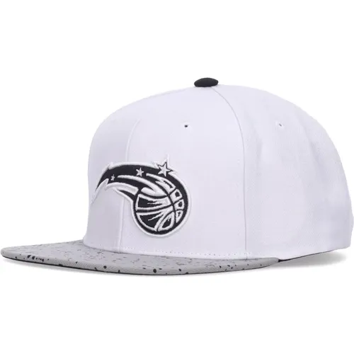 Caps, male, , Size: ONE SIZE Orlando Magic Flat Visor Cap - Mitchell & Ness - Modalova