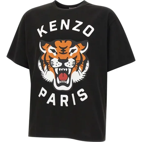 T-Shirts, male, , Size: XS Lucky Tiger T-shirt - Kenzo - Modalova