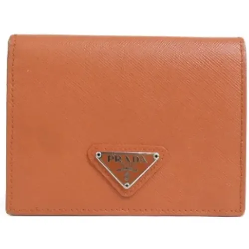 Pre-owned Wallets, female, , Size: ONE SIZE Pre-owned Leather wallets - Prada Vintage - Modalova