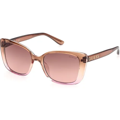 Golden Gradient Sunglasses , female, Sizes: 49 MM - Guess - Modalova