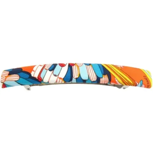 Pre-owned Accessories, female, , Size: ONE SIZE Pre-owned Silk hair-accessories - Hermès Vintage - Modalova