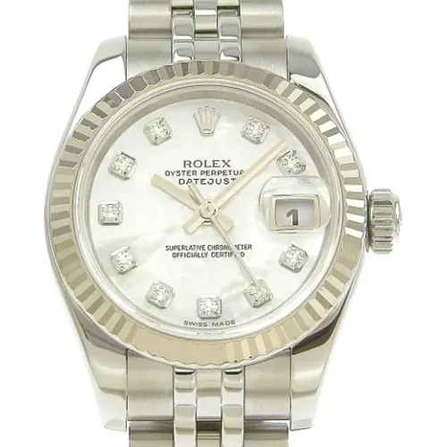 Pre-owned Stainless Steel watches , female, Sizes: ONE SIZE - Rolex Vintage - Modalova