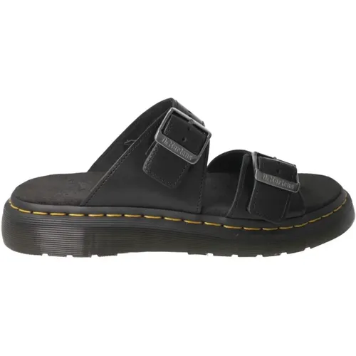 Schwarze Analine Unisex Sandale , Damen, Größe: 37 EU - Dr. Martens - Modalova