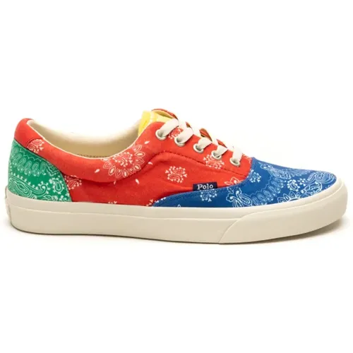 Sneakers, male, , Size: 7 US MultiColour Sneakers Low Top Lace - Polo Ralph Lauren - Modalova