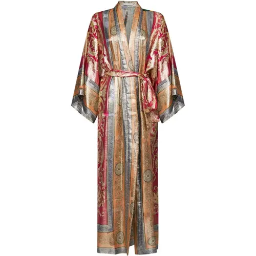 Reggio Seiden Kimono mit Lurex Faden - Mes Demoiselles - Modalova